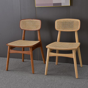 <span class=keywords><strong>Chaise</strong></span> de salle à manger en rotin et bois massif durable pour la maison – <span class=keywords><strong>Chaise</strong></span> en cannage pour salle à manger - Product Image 2