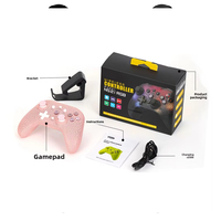 Manette de jeu sans fil RGB avec joystick 3D haute sensibilité et boutons programmables pour Switch pour PS4 Mando Manette