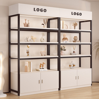 Présentoir autoportant métallique haut de gamme personnalisable avec logo de marque, étagères ouvertes, pour supermarché, léger, simple face