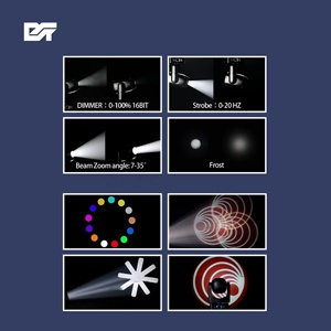 Brillight <span class=keywords><strong>LED</strong></span> 250W bsw di chuyển đầu Sharpy chùm tia rửa tại chỗ 3in1 250bsw 9R DMX di chuyển đầu ánh sáng với RGB Dải quầng - Product Image 5