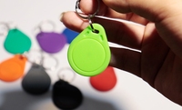 ABS RFID Keyfob Tag dengan 125KHz Chip TK4100 EM4200 EM4305 T5577 untuk kontrol akses Hotel 1K IC kartu kunci