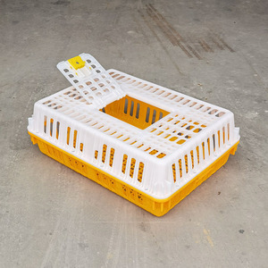 Vente en gros Boîte de roulement pour poussins Caisse de transport de volailles vivantes en plastique neuve résistante à la pression Cage à poulets - Product Image 5