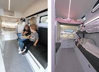 ONLYWE Caravane de camping tout-terrain autonome de luxe pour camping-car, remorque de voyage hybride tout-terrain à vendre