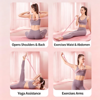 Bande de résistance en forme de 8 pour femmes, pour l'ouverture des épaules, la musculation du dos et les exercices de yoga à domicile