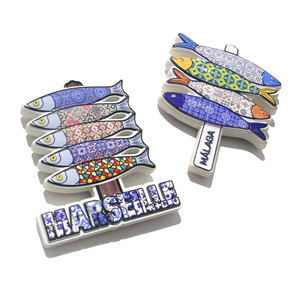 Imán de Resina 3D Personalizado para Refrigerador, Recuerdo Turístico de Poliresina, Diseño de Sardinas a la Parrilla, Adhesivo Magnético de Resina para Refrigerador, Imán de Pescado - Product Image 4