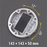 OEM ODM Balise routière LED encastrée en aluminium, cinq couleurs, à lumière constante ou clignotante, IP68, pour parcs industriels