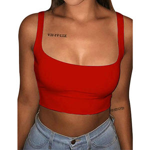 بلوزة بلا أكمام بلا أكمام كاجوال سادة صيفية مخصصة للصيف للبيع بالجملة بلوزة قصيرة للسيدات بلا أكمام بلوزة بلا أكمام للسيدات بلوزات للعضلات - Product Image 4