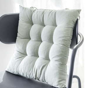 وسادة مقعد زخرفية قابلة للتخصيص، مصنوعة من ألياف البوليستر 100%، طقم من وسادتين مربعتين مبطنتين للمقاعد - Product Image 6