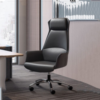 La salle de conférence de chaise de bureau exécutif de personnel de société préside la chaise en cuir avec les roues mobiles