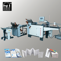 Machine de pliage automatique multifonctionnelle pour dépliants, avec roulement Schneider et engrenage, haute productivité, alimentation automatique pour l'impression