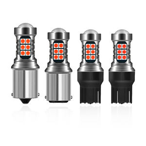 HOLY 27 SMD 3030 <span class=keywords><strong>12V</strong></span>/24V Luci Posteriori LED Universali per Auto Nuove Rosse Ambra <span class=keywords><strong>5W</strong></span> -40C~+80C Intervallo di Temperatura - Product Image 5