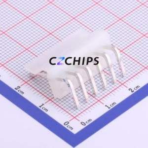 M3961R-06P Wire-to-Board Pin Header Bent Lead Through Hole,P=3.96mm Connector 1x6P 3.96mm Right Angle Insert CH - Product Image 2