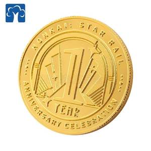 デザインスタンプスターリング999シルバーブランクシャイニー無料サンプルピュアシルバー両面コインゴールデンお土産トレーディングコインスタンプ - Product Image 6