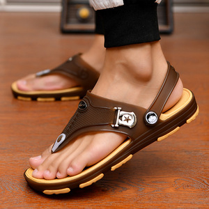 mens jelly sandals clear
