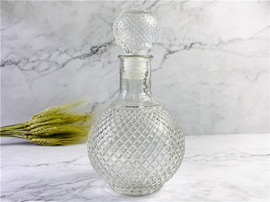 New Design Luxury Crystal Glass Bottle <strong>Wine</strong> <strong>Decanter</strong> Engraved Diamond <strong>Wine</strong> Jug <strong>Set</strong> for Business Gifts - Product Image 5