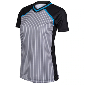 Custom scheidsrechtershirts voor heren & dames, sublimatie basketbal shirt met strepen, scheidsrechtertenue - Product Image 2