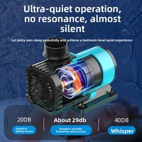 Moteur sans balais Songbao amphibie à fréquence variable, entièrement en cuivre, ultra-silencieux, 10 vitesses réglables, double usage pour aquarium et bassin