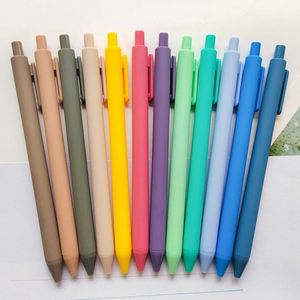 Custom Logo Give Away Stationery <b>Gifts</b> Plastic Click Rubberized Retractable Press Soft Rubber Coat Gel Ink Pen - Product Image 3