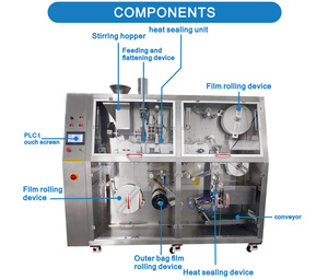 Automatic <strong>ESE</strong> <strong>Coffee</strong> <strong>Pod</strong> Making Packing <strong>Machine</strong> Round Tea Powder <strong>Coffee</strong> <strong>Pod</strong> <strong>Filling</strong> Packing <strong>Machine</strong> With Inner and Outer Bag - Product Image 3