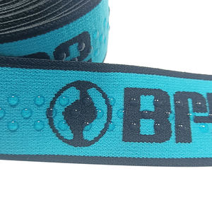 Sangle en tricot <span class=keywords><strong>Bande</strong></span>/ruban de sangle en sergé tissé doux et tressé sur mesure pour sous-vêtements Logo imprimé de taille personnalisée avec ligne enduite de silicone - Product Image 3