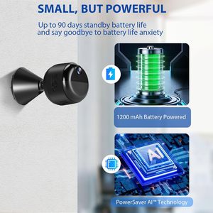 Compact Magnetic Mount 12 Days Working Time Night Vision 4G Wireless WIFI CMOS H.264 <strong>Mini</strong> <strong>Camera</strong> for Home Security - Product Image 3