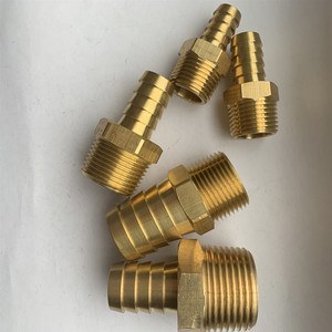 CONNEXION FILETÉE AVEC MANCHON pour <span class=keywords><strong>TUYAU</strong></span> EN CAOUTCHOUC MÂLE, <span class=keywords><strong>1</strong></span>/8 <span class=keywords><strong>1</strong></span>/<span class=keywords><strong>4</strong></span> "<span class=keywords><strong>1</strong></span>/2" <span class=keywords><strong>Tuyau</strong></span> Barb vers Bsp Npt MÂLE <span class=keywords><strong>RACCORD</strong></span> EN LAITON - Product Image 4