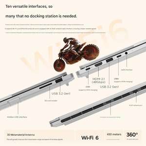 Nueva Laptop Empresarial ThinkBook 16+ al por Mayor, AMD Ryzen 7, 32 GB de RAM, 1 TB SSD, Pantalla IPS de 16 Pulgadas y 3.2K, WiFi 6, Windows 11, Metálica - Product Image 6