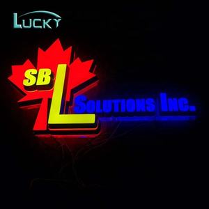 Offre Spéciale acrylique avant et arrière côté lumineux acier inoxydable l mini lettres lumineuses pour shopfront - Product Image 1