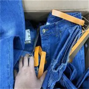 Frete grátis estoque de jeans de segunda mão para mulheres jeans femininos atacado fábrica na China