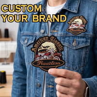 Écusson brodé thermocollant 3D personnalisé pour vêtements, étiquette de chemise, chapeau, badge en tissu tissé, logo sportif, vente en gros d'usine
