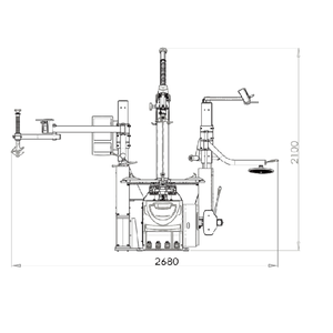 อุปกรณ์เปลี่ยนยางรถยนต์<span class=keywords><strong>889N</strong></span> สดใสพร้อมแขนช่วย - Product Image 3