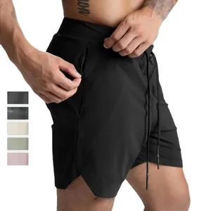 High Quality Wholesale Men's Gym Fitness Drying Workout Shorts Running Short Pants With Pockets Training Shorts Casual Polyester