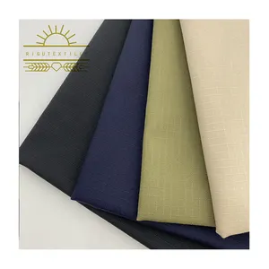 Rigu Textiles Cvc Tc Usine Vente Polycoton Pas Cher Polyester Coton 65/35 <span class=keywords><strong>Greta</strong></span> Rip-stop Tissé Tissu - Product Image 1