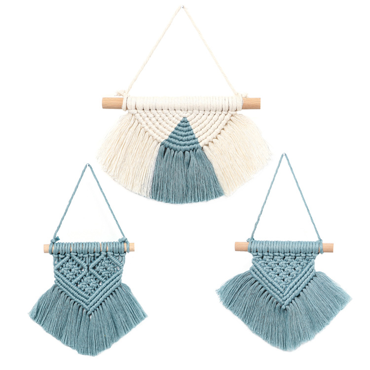 Wall Hanging Ornaments Nordic Home Decor Bedroom Accessories Minimalistic Hand Woven Custom Woven Tapestry