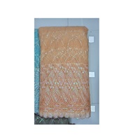 Nouveau tissu de filet de bordure de séquence de conception tendance pour la fabrication de robes fournisseur indien à un prix abordable