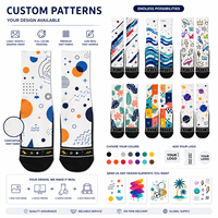 Chaussettes personnalisées imprimées pour adultes, motif automne, service d'échantillonnage de maquette, paire de chaussettes souples pour marque de mode, événement d'équipe, production en gros