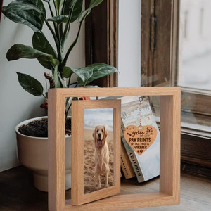 Nouveau cadre Photo américain amour en bois rotatif cadre Photo créatif objet pour animaux de compagnie ornement cadre Photo - Product Image 4