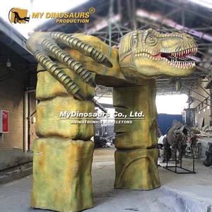 MY DINO FD003 Statue de porte de parc de <span class=keywords><strong>dinosaure</strong></span> en fibre de verre étanche pour l'extérieur - Product Image 2