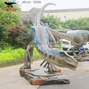 Dinosaure en mouvement Velociraptor animé grandeur nature pour enfants Jouet d'intérieur apportant le frisson de l'ère jurassique à la vie - Product Image 3