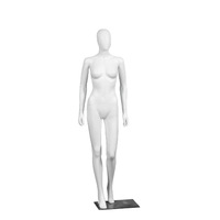 Vente en gros de vêtements pour femmes en plastique PP blanc de haute qualité Mannequin de présentation modèle de salle d'exposition au détail de simulation