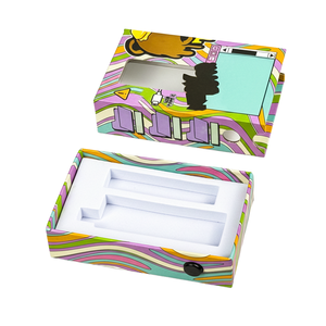 Boîte en carton rigide imprimée en héliogravure avec poignée, insert en mousse moulée, logo personnalisé et pelliculage mat - Product Image 1