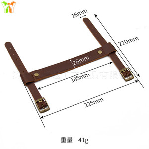 En stock : Poignée de vélo pliable portable d'extérieur, sangle de vélo de montagne en cuir pleine fleur, poignée de vélo réglable. - Product Image 5