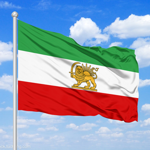 Produk Promosi Bendera Singa Kustom Hijau Putih Merah 3X5FT Bendera Iklan Parade Luar Ruangan dengan Gesper Bendera Iran Iera - Product Image 3