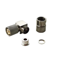 Câble Flex-3 Électrique Étanche, Connecteur Mâle à Angle Droit, Pince 1.6/5.6 L9, Connecteur Coaxial RF, Bornes