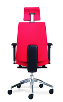 Chaise de bureau pivotante de luxe moderne pour PDG, en PU chromé, ergonomique, avec repose-pieds