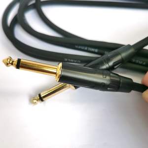 Cable de Guitarra Mono de 6.35mm, Cobre Libre de Oxígeno - Cable Profesional para Instrumentos con Conectores Chapados en Oro para Guitarra Eléctrica, Bajo y Amplificador - Product Image 3