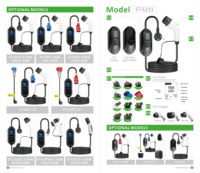 Nouveau chargeur EV portable de type 2 CEE 7kW 32A IP55 avec câble de 5 m, application et RFID en option