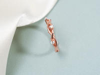 Roségold Gedrehter Ranken-Diamantring IGI-Zertifiziert Runder Brillantschliff Natürlicher Diamant Hochzeitsschmuck für Frauen