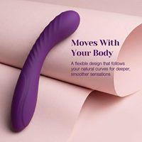 Leistungsstarker G-Punkt-Vibrator - Tiefe Penetration 10 Frequenzen Wasserdicht USB-Aufladbar Vollsilikon Weicher Dildo