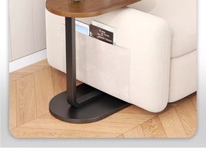 <span class=keywords><strong>Tavolino</strong></span> Laterale in <span class=keywords><strong>Legno</strong></span> Design Nordico <span class=keywords><strong>con</strong></span> Vano Portaoggetti per Camera da Letto, Soggiorno e Ufficio - Product Image 6